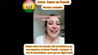 Como pueden hacer un fraude en Bolivia 2025