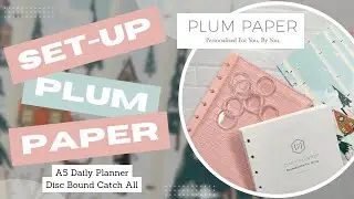 ✨2025 SET-UP : PLUM PAPER DAILY PLANNER✨ A5 Disc Bound Plum Paper Planner | 2025 Planner Lineup