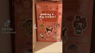 DIY mini locker ⋆˚࿔ | room decor | cute  #newjeans #kpop #speedsong #locker #diy #aesthetic