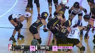 2018 WFTDA Playoffs - A Coruña Game 4: 2x4 Roller Derby v Sailor City Rollers