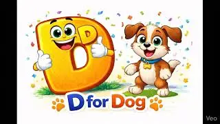 🐶 D for Dog 🐶 | ABC Alphabet Learning for Kids | Fun Cartoon Animation