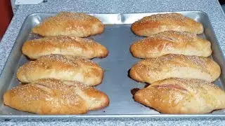 Baguette rellena de queso crema y jam&oacute;n la receta que los panaderos no queiren que t&uacute; sepas yo si