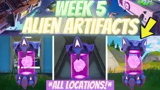 Fortnite All *ALIEN ARTIFACT* Locations Guide! 👽 (Week 5 Alien Artifacts)