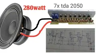 how to bridge 7 tda 2050 ic||tda2050/2030 280 circuit diagram.