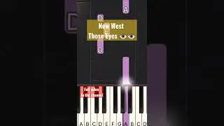 New West - Those Eyes | Easy Piano Tutorial #shorts #pianotutorial