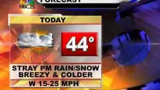 The weather forecast for Mid-Michigan, Flint, Saginaw, Bay City, and Midland is colder