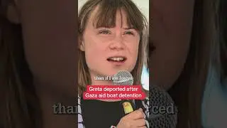 Greta deported after Gaza aid boat detention #shorts
