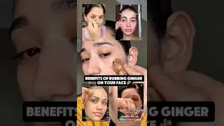 Benefits Of Rubbing Ginger On Your Face ✨ #shorts #youtubefeed #trending #skincare #foryou #fyp