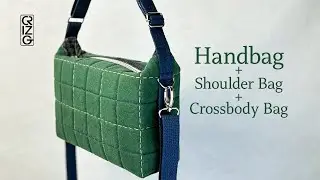 How I upcycled old Polo Knit T-shirt into a Padded Handbag + Shoulder Bag +  Crossbody bag. DIY