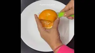 Amazing art with orange #ytshorts #carving #2024 how to fruits basket Orange carving