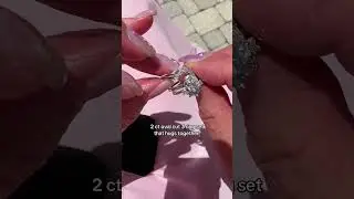 This 3 ring set wedding rings and engagement rings is beautiful #weddingringset #engagementrings