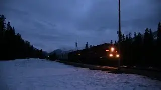 TVR Rail Spotting HD: CP 400 east at Banff west AB