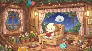 Fluffy's Cozy Treehouse Reading 📖 Chill Lofi Beats ✨ for Study & Dreamy Nights