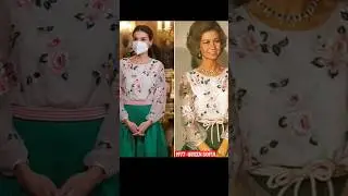 Queen Sofia and Letizia Same Dress #shorts #viral