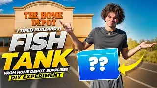 I Tried Building a FISH TANK From HOME DEPOT Supplies!! (Crazy DIY Experiment )