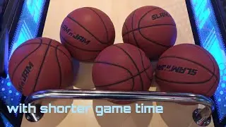 Slam n jam basketball arcade 5 balls 1054 scores (almost 100% accuracy, 1st round, shorter time)