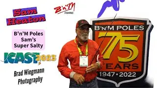 B'n'M Poles Sam's Super Salt rods featuring Sam Heaton the designer of the rod at ICAST 2023