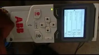 how ac drive control motor speed.  demo video after vfd repaired....