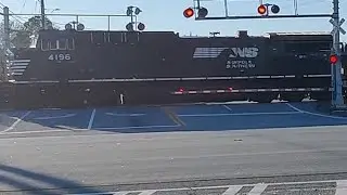 NS 4196 leads a southbound manifest towards Unadilla, Georgia.