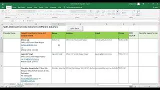 Split Address From One Column To Many Columns