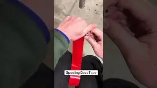 Spooling Duct Tape on The Gear Spool