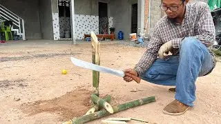 FORGING A SHARP AND STRONG MACHETE FROM HIGH CARBON STEEL