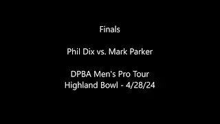 Финал мужского профессионального тура DPBA Highland: Фил Дикс против Марка Паркера