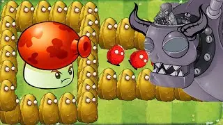 Red Fume-shroom vs Devil Zomboss Level 999 - Plants vs Zombies Hack