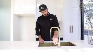 Meir Tiger Bronze & Brushed Gold Tap Featured in Luxury Apartment 3 at Alice Street by Future Flip