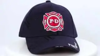 EmergencyStuff.com - Fire Department Navy Hat - www.OnlineProductVids.com