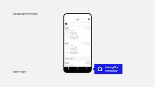 How to navigate the Uber Freight app menu bar