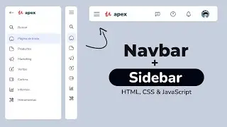 Responsive Sidebar Navigation in HTML, CSS, and Javascript | Sidebar + Navbar
