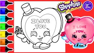 Coloring Shopkins Candy Kisses Heart Coloring Page | Art Markers