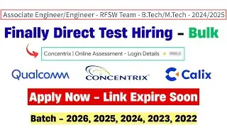 🚀Finally Concentrix Mass Drive | Direct Test Hiring 2025 | 2024, 2025 Batch Hiring Off Campus