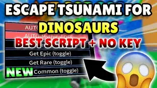 *NEW* Escape Tsunami For Dinosaurs OP Script ( TP TO DINOSAUR, SET SPEED, DELETE TSUNAMIS ) 2026