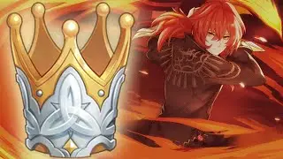 MAXED DILUC TRIPLE CROWNED INSANE DAMAGE BUILD NO MELT Genshin Impact