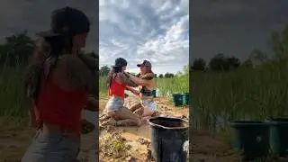 When doing chores turns into mud wrestling&hellip;. 🤭 #country #mud #farm @NaughtyRedFarmgirl