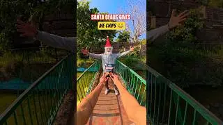 Santa Claus Gives Me A Chips 😂💦#parkour#spiderman#water#jump#support#viral#jodhpur#india #pov#funny