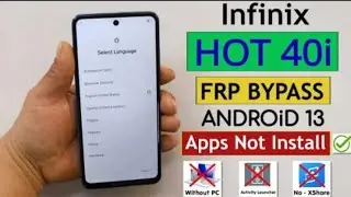 Voici comment débloquer l'infinix HOT 40 i-Méthode simple et rapide. 