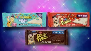 NEW Pebbles Candy Bars | Cocoa, Fruity and Birthday Cake | SUPER CEREAL SUNDAY #shorts