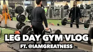 DHAWKS DID LEG DAY AT THE GYM WITH HIS TRAINER |   @IAMGREATNESSFITNESS