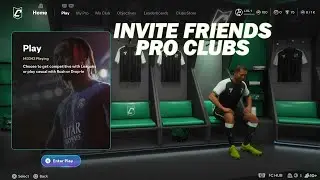 EA FC26 How To Invite Your Friends To Your Pro Club Team || Pro Clubs Cross Play Xbox/PC/PS