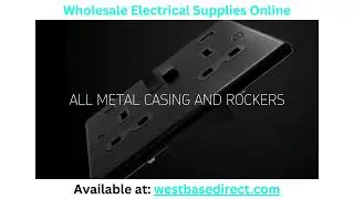 Knightsbridge Matt Black Curved Edge Switches Sockets - New Release - All Metal Casing & Rockers