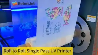 roll to roll printing machine, single pass digital printer