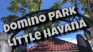 Domino players at Domino Park in Little Havana - Miami
