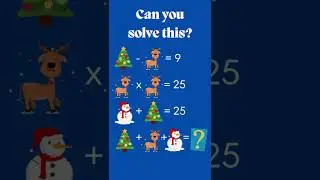Math Quiz! Comment your answer #shorts #reels #activity #quiz #maths #brain #christmas #fun #holiday