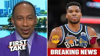 FIRST TAKE | Stephen A suggests latest destination for Giannis trade: Lakers, Heat, Knicks, Warriors
