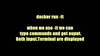 Docker -  Advanced commands