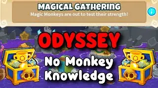 BTD6 Odyssey | No Monkey Knowledge Guide | Hard Mode Tutorial | Magical Gathering
