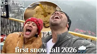 First Snowfall 2026 ❄️ | Shimla Ghar 🏡Par Mummy Ke Saath Barf Ka Maza 🫂❤️